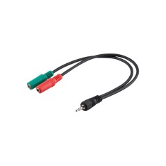 Goobay PC Computer Headset to 3.5mm ( 4 pol )